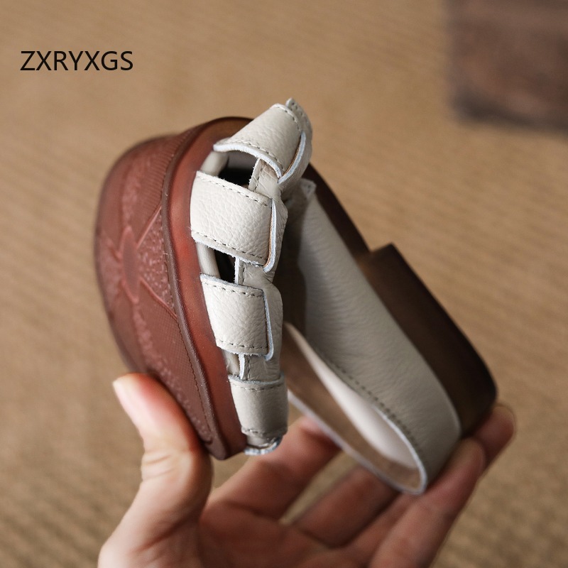 Women'S Fashion Layering - ZXRYXGS 2026 ใหม่หนังวัวชั้นบนสุดทอระบายอากาศได้ดีรองเท้าแตะฤดูร้อนผู้หญิงรองเท้าแตะแฟชั่นรองเท้าแตะแบบแบน