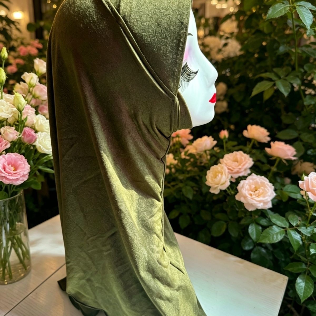 Women Fashion Malaysia - ผ้าคลุมศีรษะฮิญาบสำหรับผู้หญิงมุสลิม ผ้าพันคอหรูหราประดับพู่ห้อย ผ้าคลุมศีรษะสำหรับละหมาดจากมาเลเซีย ผ้าคลุมศีรษะอิสลาม ผ้าชีฟอง 05584
