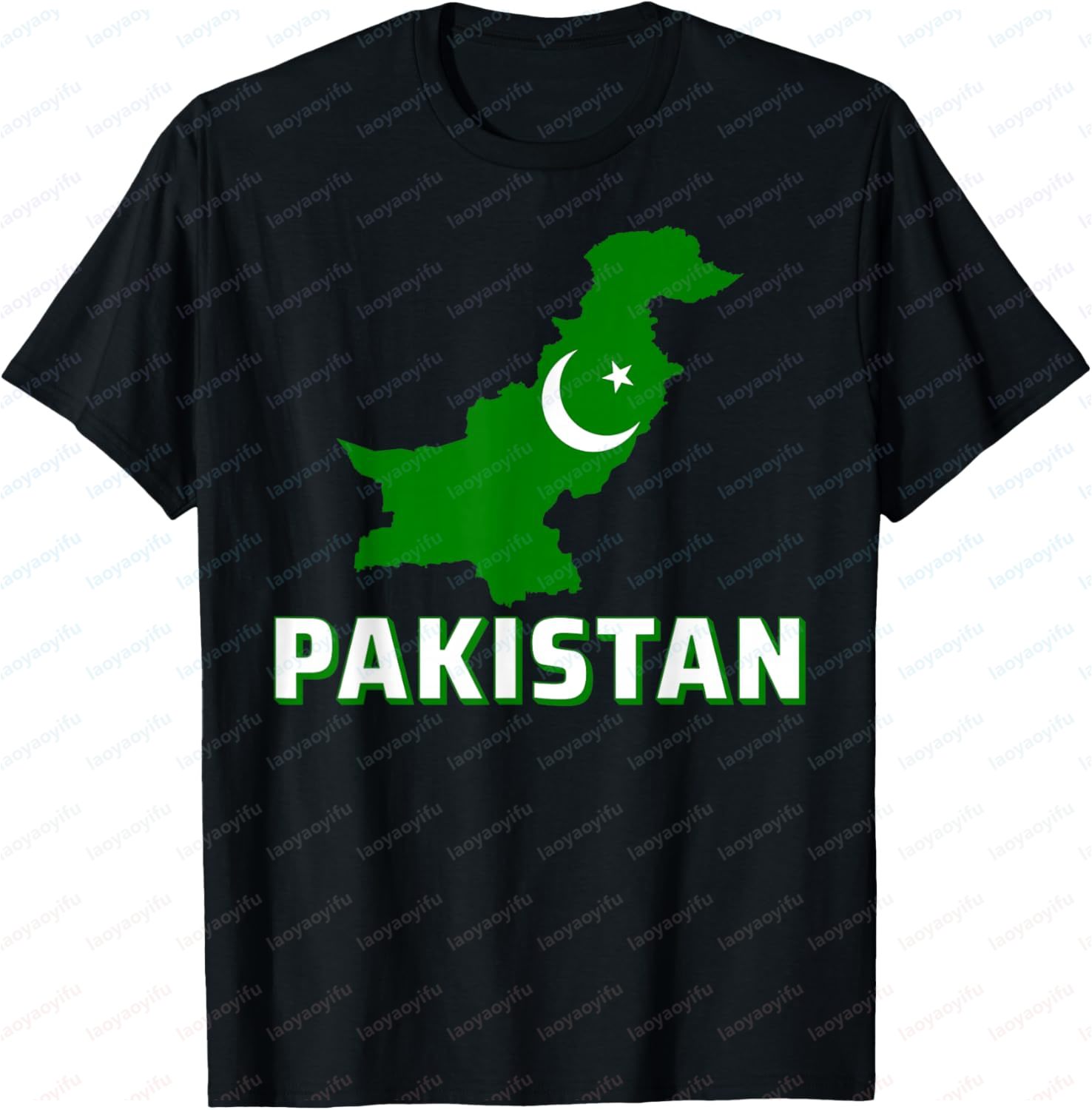 Women Fashion Pakistan - เสื้อยืดพิมพ์ลายธงชาติปากีสถาน ลายกราฟิกอาหรับ แฟชั่นลำลอง สไตล์ฮาราจูกุ สำหรับผู้ชายและผู้หญิง เสื้อผ้าฝ้าย