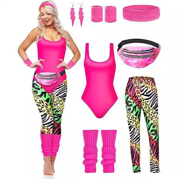 Women'S Fashion From The 80S - 1980s Party เครื่องแต่งกายผู้หญิงกีฬา Retro 80s ชุดว่ายน้ํา