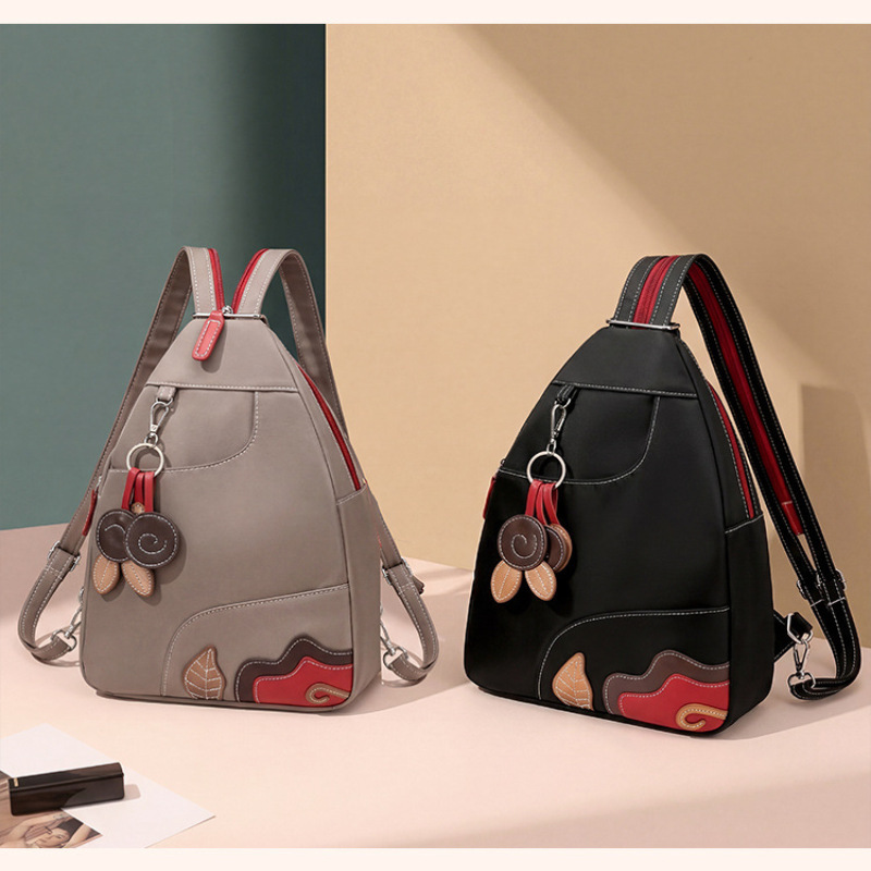 Crossbody Bag Women - กระเป๋าเป้สะพายหลังผู้หญิงสำหรับกิจกรรมกลางแจ้ง กันน้ำ ทำจากไนลอน ทนทาน ดีไซน์เรียบง่าย ใช้งานได้หลากหลาย
