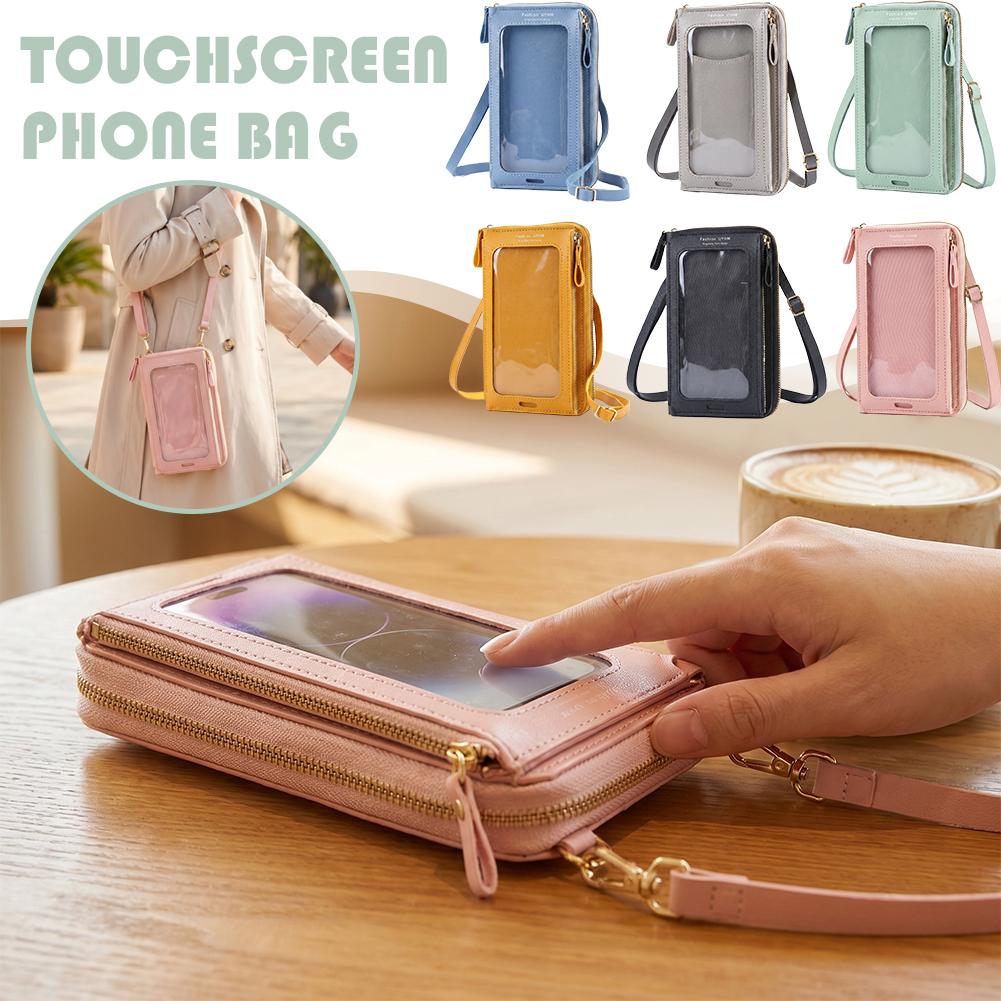 Crossbody Bag Women - กระเป๋าถือผู้หญิง หนังนิ่ม กระเป๋าสตางค์ ใส่โทรศัพท์มือถือได้ สายสะพายไหล่ กระเป๋าถือสะพายข้าง