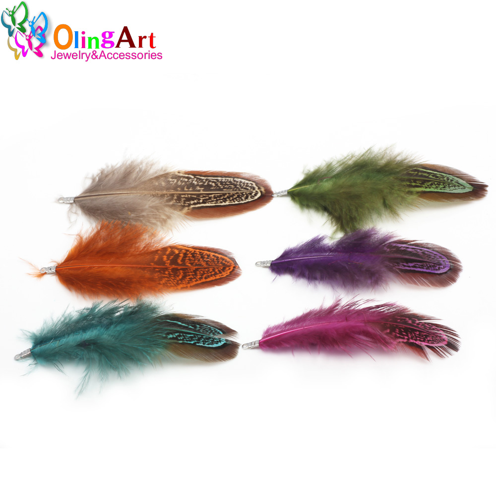 OlingArt สีสันย้อมสีขนธรรมชาติ - Women'S Fashion Earrings บทวิจารณ์และราคา