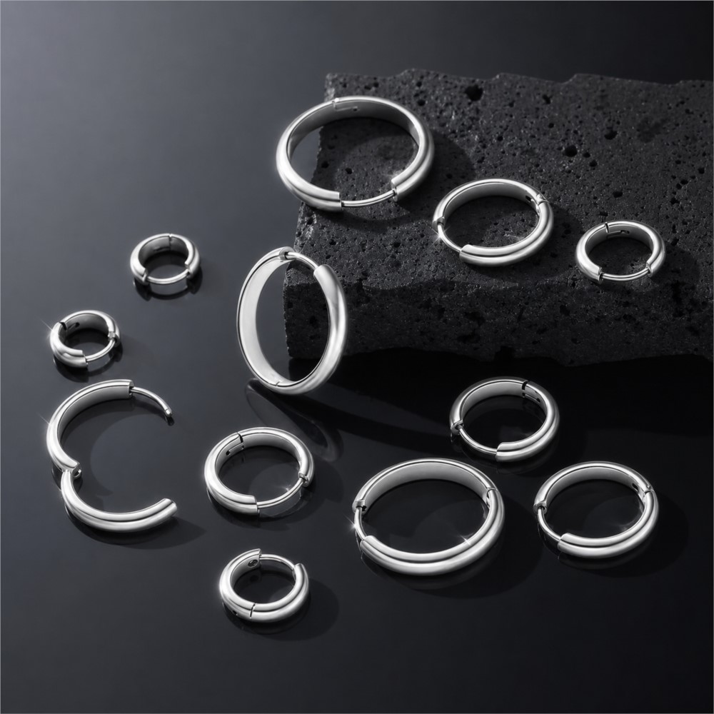 ต่างหูห่วงกลมสแตนเลส 4 ชิ้น เค - Women'S Fashion Earrings บทวิจารณ์และราคา