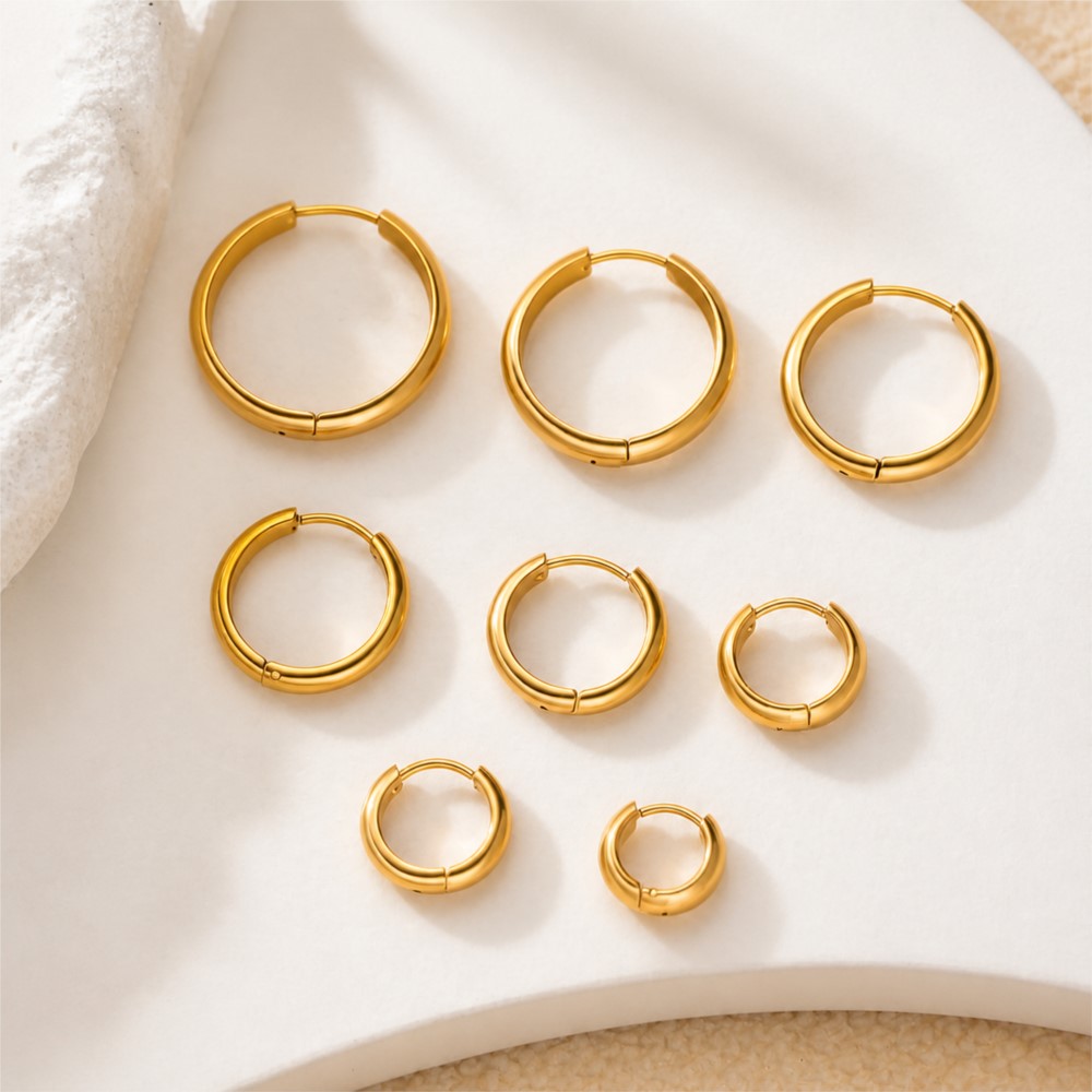 ต่างหูห่วงกลมสแตนเลส 4 ชิ้น เค - Women'S Fashion Earrings บทวิจารณ์และราคา