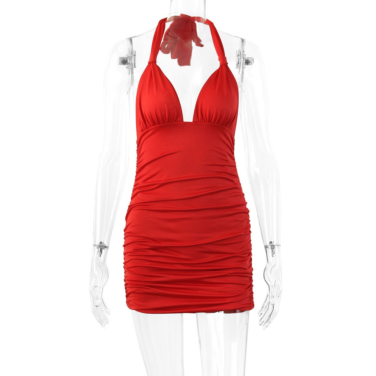 ชุดเดรสผู้หญิงสำหรับฤดูร้อน คอ - Bodycon Dress Women บทวิจารณ์และราคา