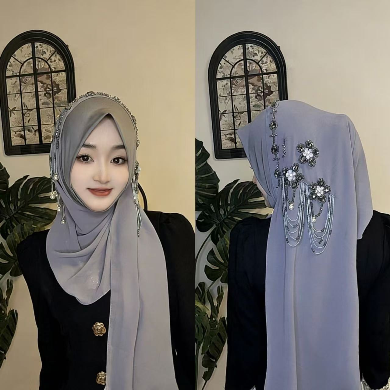 อาบายะ ฮิญาบ ผ้าคลุมศีรษะสำหรั - Women Fashion Malaysia บทวิจารณ์และราคา