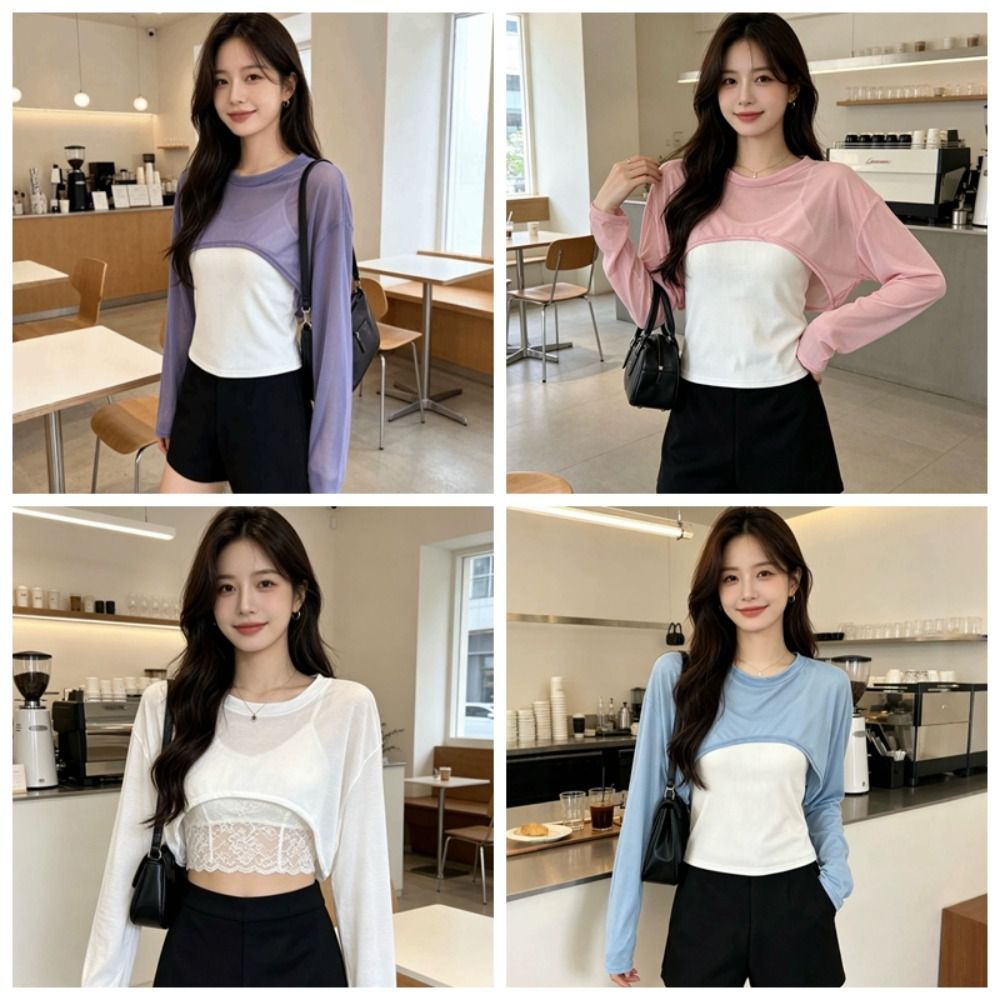 เสื้อคลุมตาข่ายน้ำหนักเบา ป้อง - Women'S Fashion Layering บทวิจารณ์และราคา