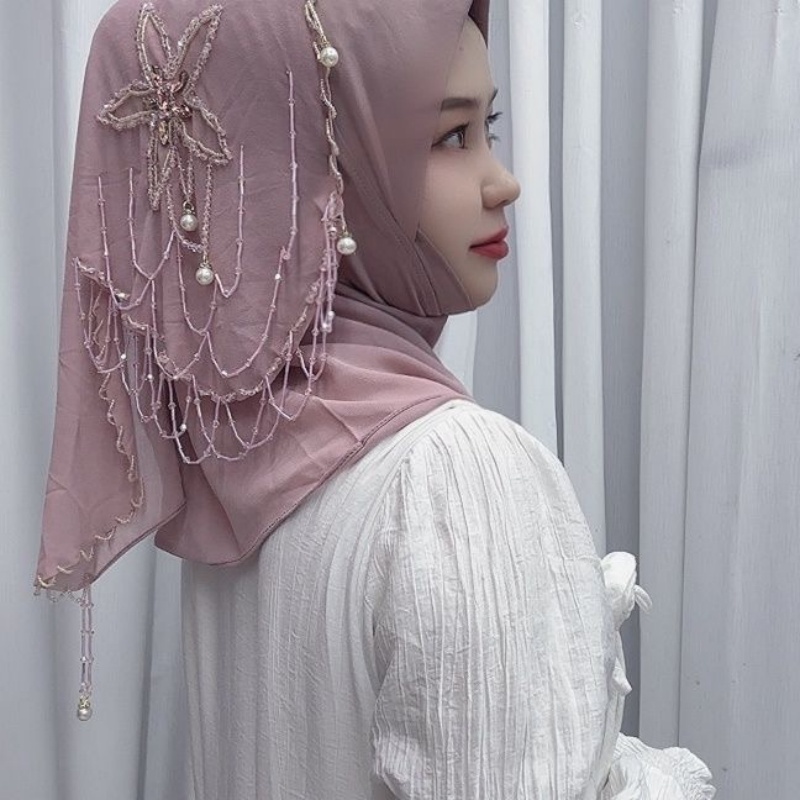 ฮิญาบผู้หญิงมุสลิม ผ้าคลุมศีรษ - Women Fashion Malaysia บทวิจารณ์และราคา