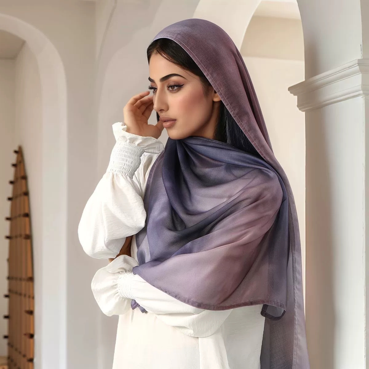 ผ้าคลุมศีรษะฮิญาบเรยอนพิมพ์ลาย - Women Fashion Malaysia บทวิจารณ์และราคา