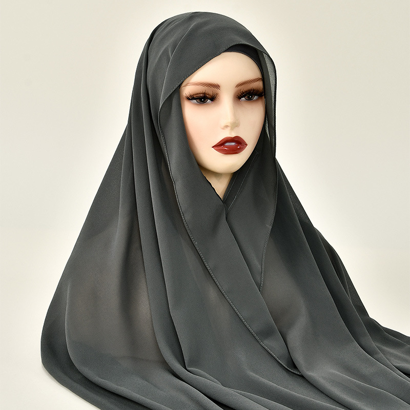 ฮิญาบชีฟองแบบใหม่พร้อมตัวล็อกแ - Women Fashion Malaysia บทวิจารณ์และราคา