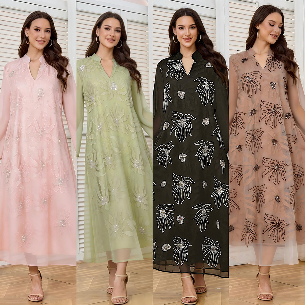 ชุดเดรสยาวแบบลำลองสำหรับผู้หญิ - Women Fashion Malaysia บทวิจารณ์และราคา