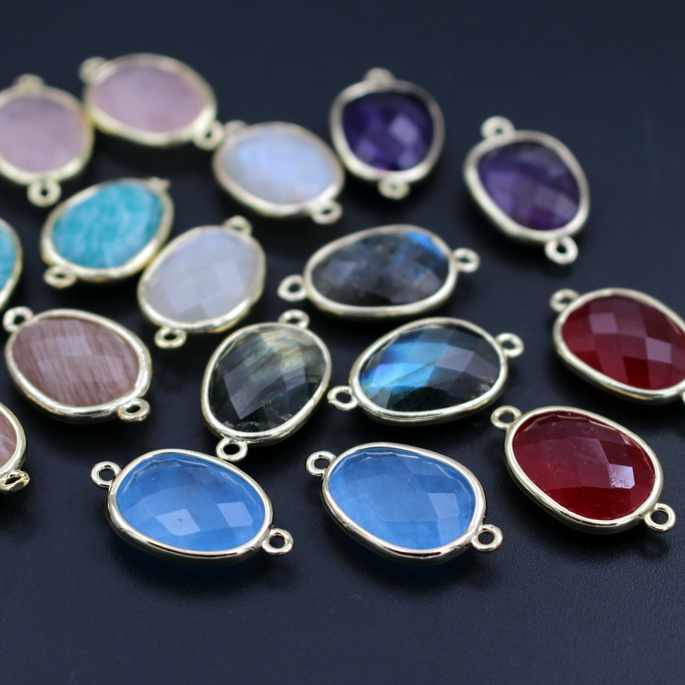 10pcs แฟชั่น Faceted หินธรรมชา - Women'S Fashion Earrings บทวิจารณ์และราคา