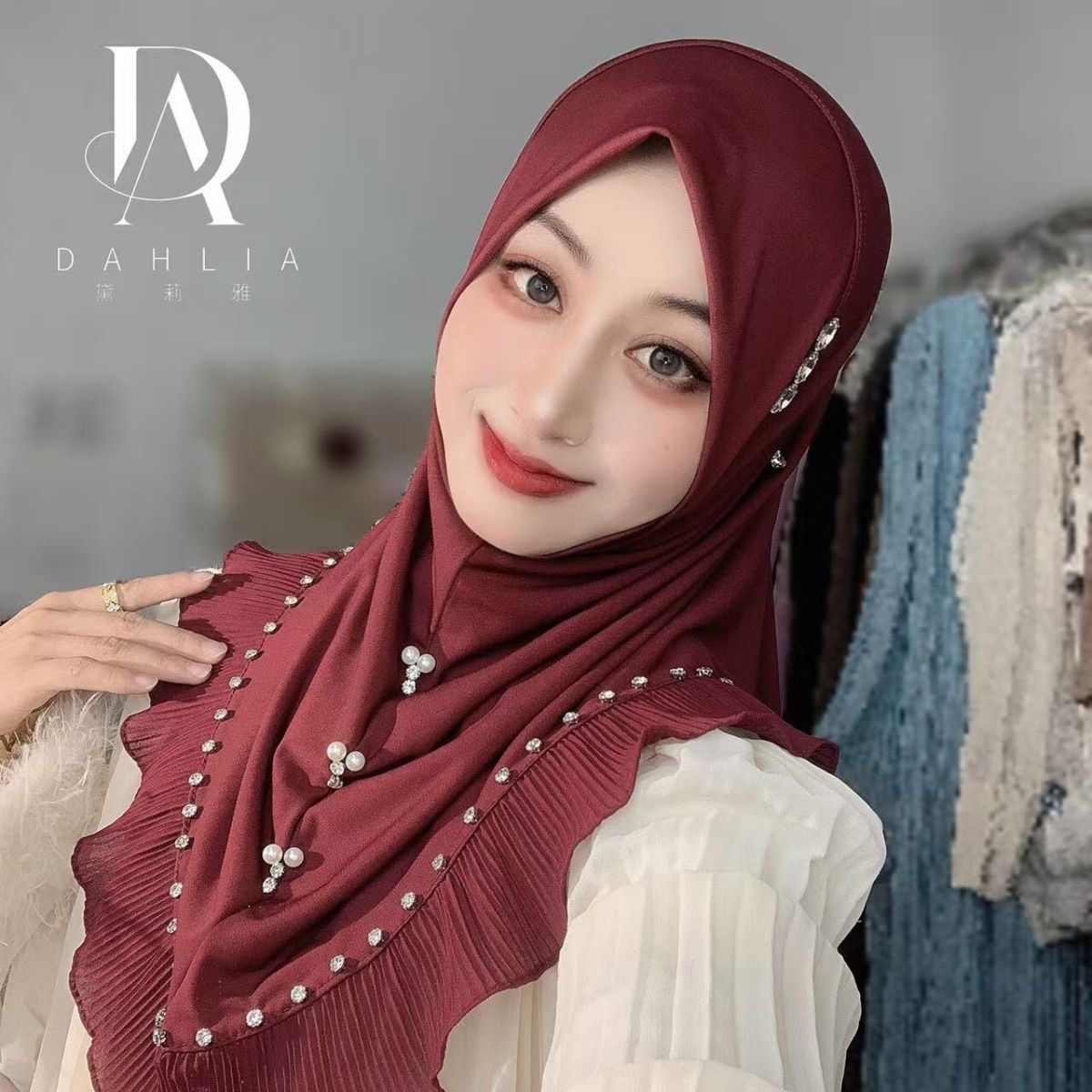 ผ้าคลุมศีรษะฮิญาบสำหรับผู้หญิง - Women Fashion Malaysia บทวิจารณ์และราคา