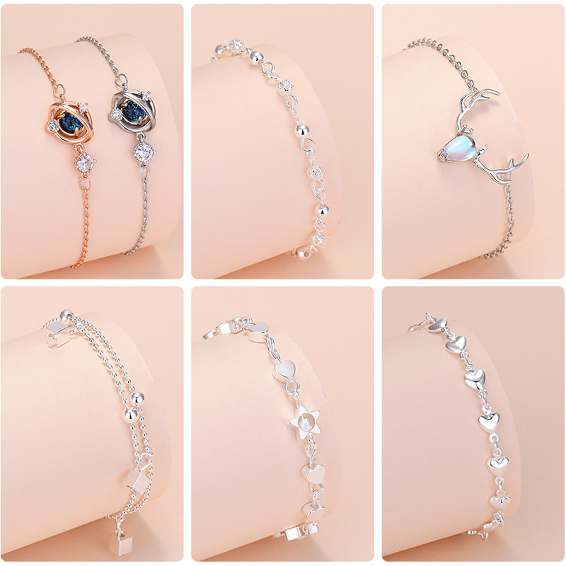 แฟชั่นใหม่ 925 ชุบเงินสร้อยข้อ - Women'S Ysl Fashion บทวิจารณ์และราคา